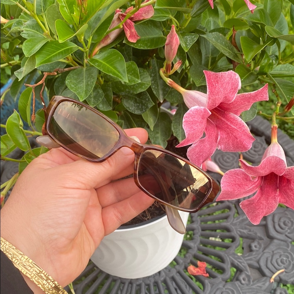 🤎😎 MAUI JIM SPORTS WRAP BROWN RECTANGULAR SUNGLASSES 55-150 115876